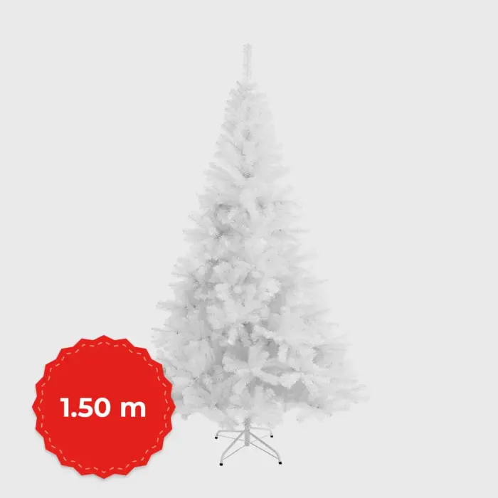 Árbol de Navidad Blanco Modatelas 1.50 m – Elegancia y Luz para tu Decoración Navideña Modatelas