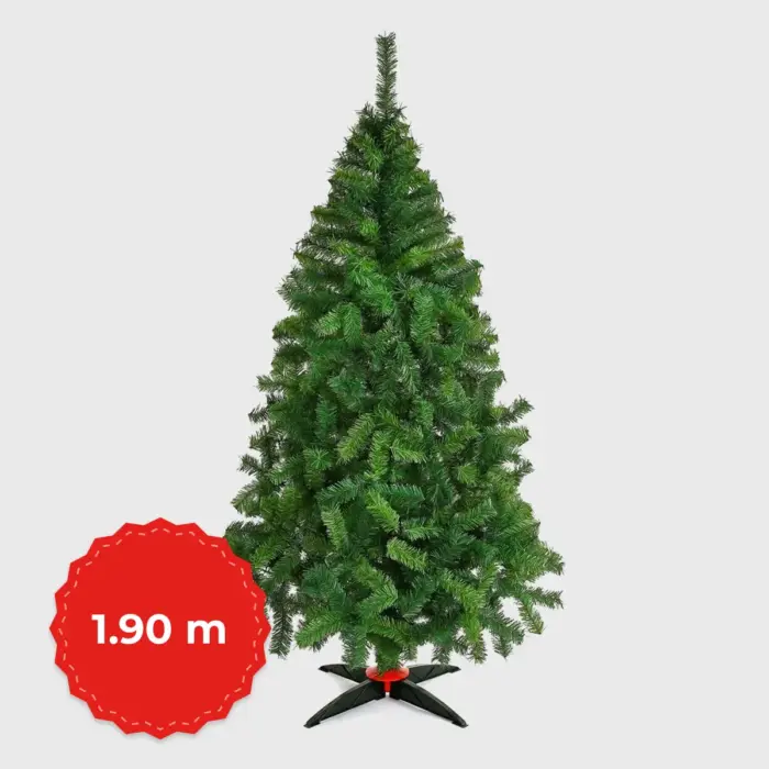 Árbol de Navidad Verde Modelo Monarca 1.90 m – Frondoso, Realista y Fácil de Armar Modatelas