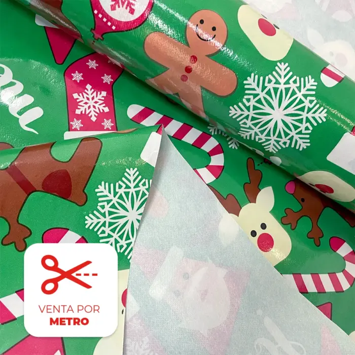 Plástico Charoplex Navideño "Alegría Navideña" Metro Modatelas