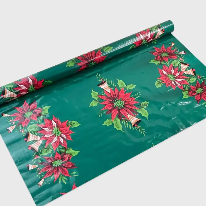 Plástico Charoplex Navideño "Flor de Nochebuena" Modatelas