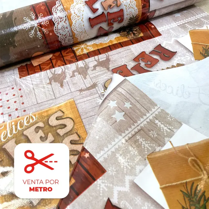 Plástico Charoplex Navideño "Magia de Oriente " Metro Modatelas