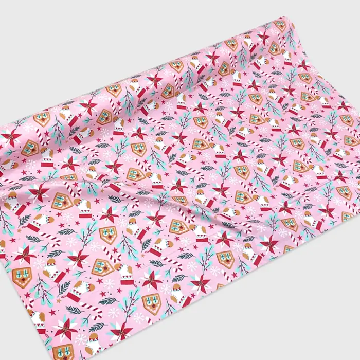 Algodón Candy Navideño “Cuento Rosa de Navidad” Modatelas